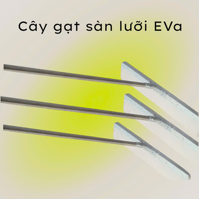 Cây đẩy sơn gạt sàn cán inox lưỡi Eva